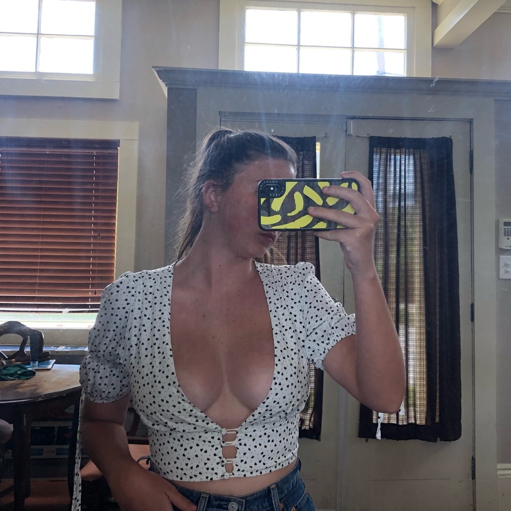 Verge Girl White Crop Top